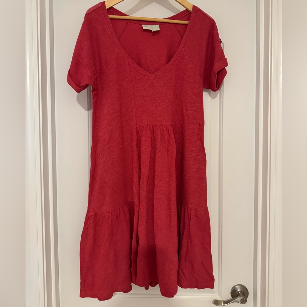 Anthropologie Scarlet V-Neck Dress